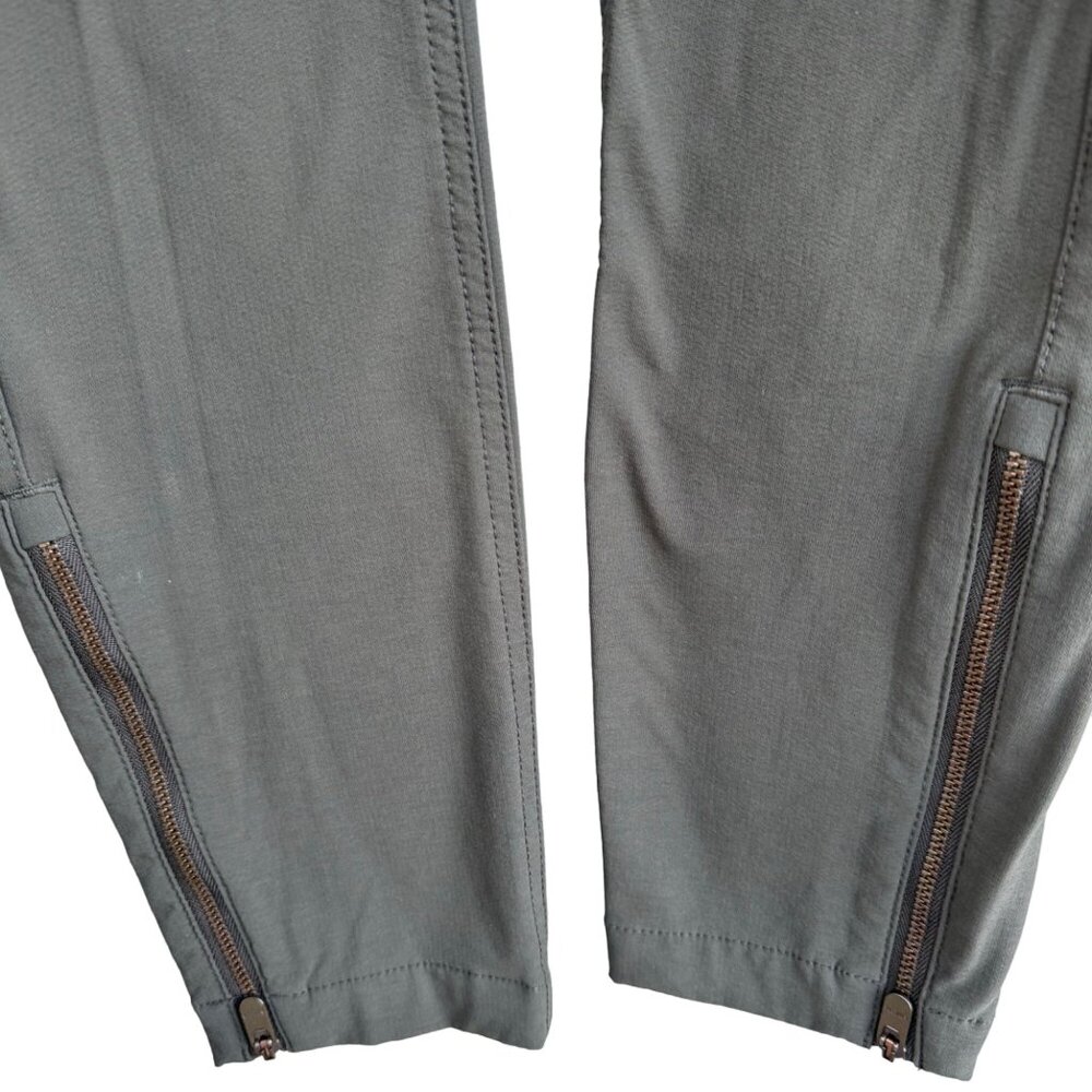 ATHLETA Wander Skinny Ankle Zip Olive Pants 349953-03 Women's Size 0 Nylon - Picture 11 of 16